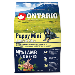 Ontario Puppy Mini Lamb & Rice 2,25kg